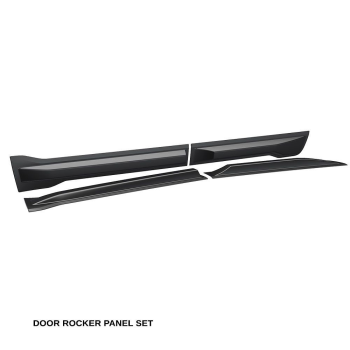 CH07D06 Air Design (Rocker Panel Door Guards Satin Black)