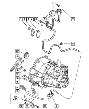 4668632AD Mopar (ACTUATOR HYDRAULIC CLUTCH)