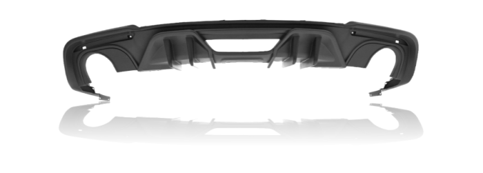 WM287912 Wmax (Lower Rear Bumper with Diffuser Competition Style (2 exit))