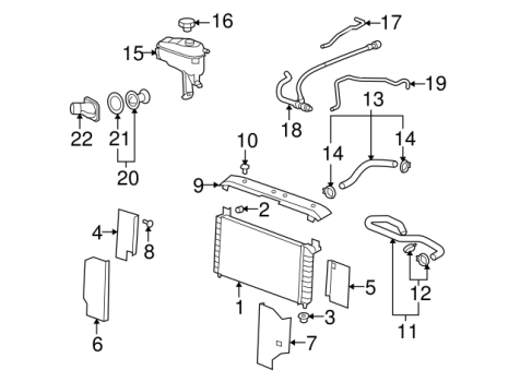 22827731 GM (HOSE,RAD INL)