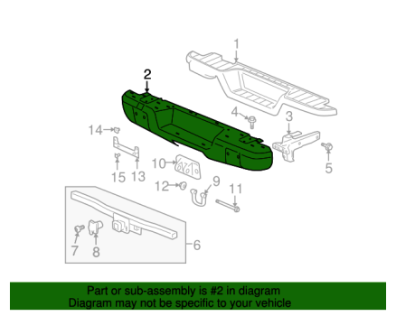 15850414 GM (Front Bumper)