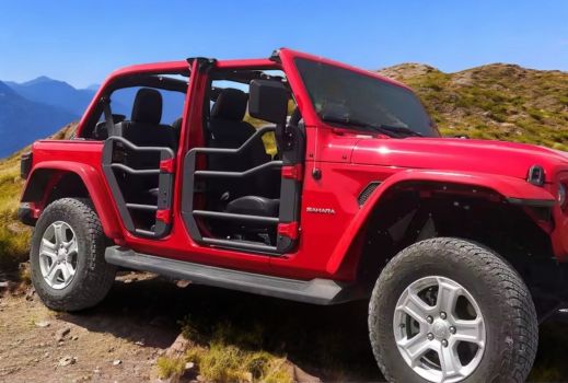 OTJW185554 Off Trucks (Front and rear half doors with mirrors)