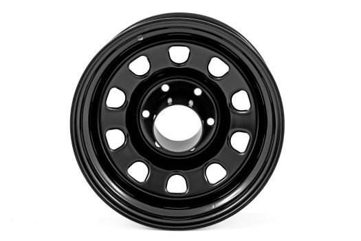 RC51-7873 Rough Country (Steel Wheel Black | 17x9 | 5x5 | 3.30 Bore | -12)