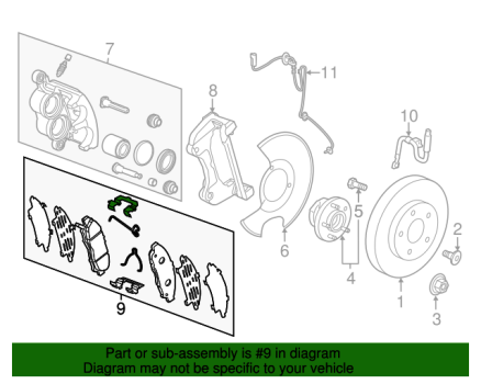 85153469 GM (BRAKE PAD)