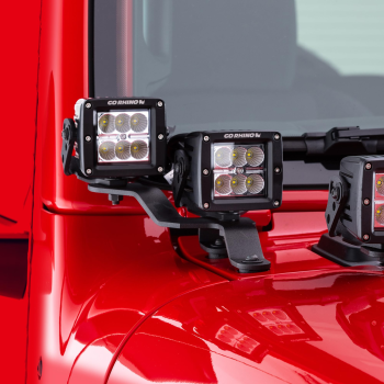 730231T Go Rhino (LIGHT MOUNT JEEP WRANGLER 2-3'OFFS)