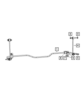 68041718AD Mopar (STABILIZER BAR LINK KI)