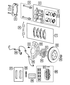 68303052AA Mopar (BRAKE PAD)