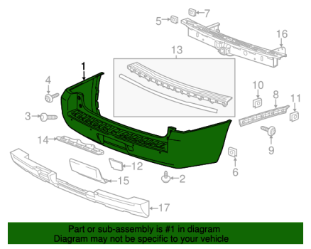 23324499 GM (BUMPER COVER)