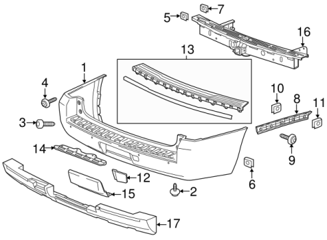 23324499 GM (BUMPER COVER)