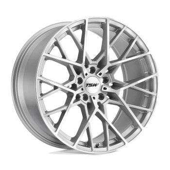 1995SEB405120S76 Tsw (Sebring 19X9.5 5X120 40mm Silver W/ Mirror Cut Face)