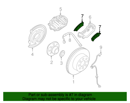 19329677 GM (REAR DISC BRAKE PAD SET WITH SHIMS AND BOLTS)