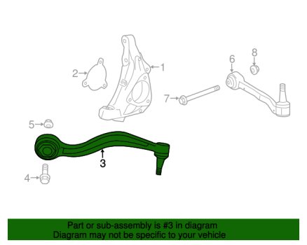 84012305 GM (Front Driver Side Front Lower Control Link)