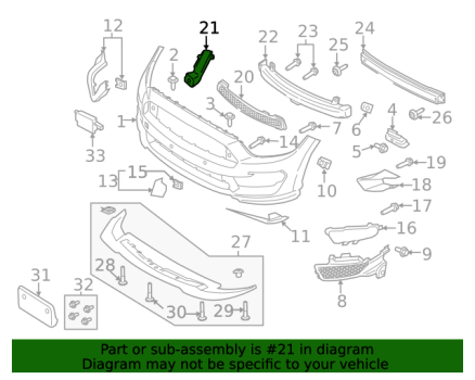 FR3Z17F804A Ford (Front Brake Air Duct - Left)