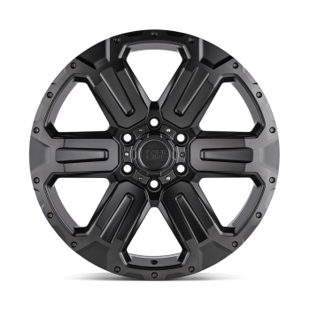 1890WKA126140G12 Black Rhino (Wanaka 18X9 6X139.7 12mm Matte Gunmetal W/ Brushed Face & Gunmetal Tint)