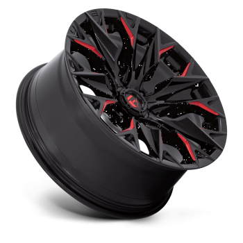 D82320908450 Fuel (D823 20X9 6X5.5 G-BLK MILL C-RED 1MM)