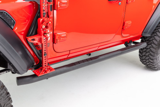 4506T Go Rhino (4000 Series SideSteps w/Mounts - Black (4 Doors))