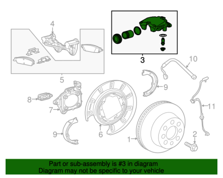 84191287 GM (CALIPER ASM-RR BRK)