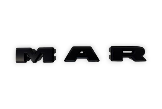WM220059 Wmax (Matt Black Radiator Grille with letters)