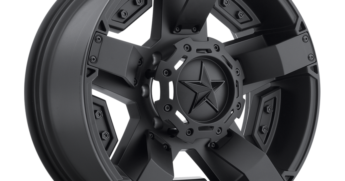 piRo8118　Ramat #280 #279 2つセット XD Ranger Rockstar II Satin Black 6-Lug Wheel; 20x9; 18mm