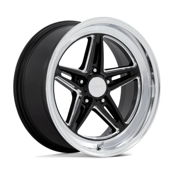 VN514BE18101212 American Racing (VN514 Groove 18X10 5X114.3 12mm Gloss Black Milled With Diamond Cut Lip)