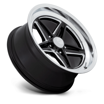 VN514BE18101212 American Racing (VN514 Groove 18X10 5X114.3 12mm Gloss Black Milled With Diamond Cut Lip)