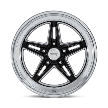VN514BE18101212 American Racing (VN514 Groove 18X10 5X114.3 12mm Gloss Black Milled With Diamond Cut Lip)