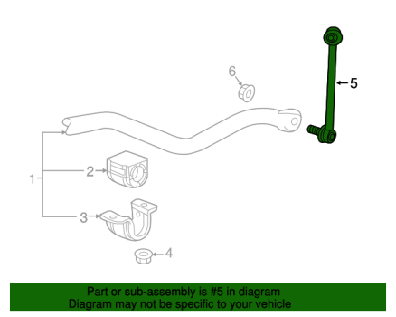 20761141 GM (Front Stabilizer Bar Link - Driver Side (Left))