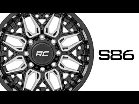 86201017 Rough Country (86 Series Wheel One-Piece | Gloss Black | 20x10 | 6x135 | -19mm)