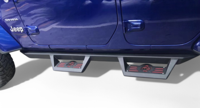 OTJW256510 Off Trucks (Suporturi pentru picioare Side Armor cu treaptă pentru Jeep Wrangler JK 4 uși)