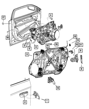 1MZ85ZR3AM Mopar (Front Left Exterior Door Handle TorRed)