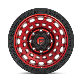D63217907550 Fuel (Cerchio Fuel Zephyr Rosso lucido e nero 17X9 +1 Offset)