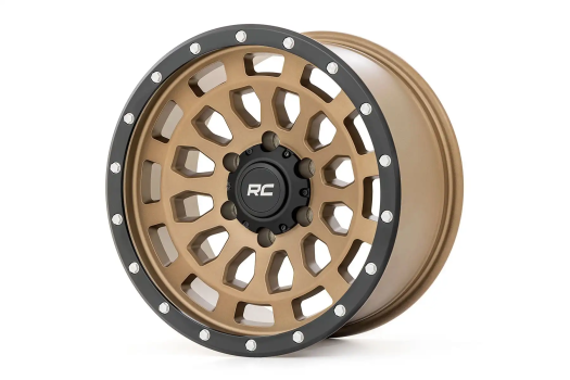 87170917 Rough Country (87 Series Wheel Simulated Beadlock | Bronze/Black | 17x8.5 | 6x135 | +0mm)