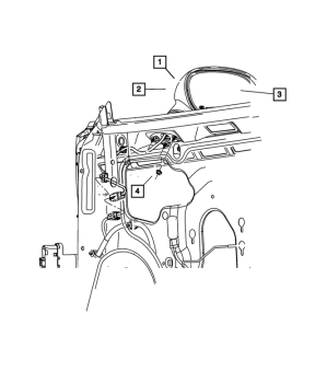 1GE19AXRAE Mopar (REAR VIEW MIRROR)