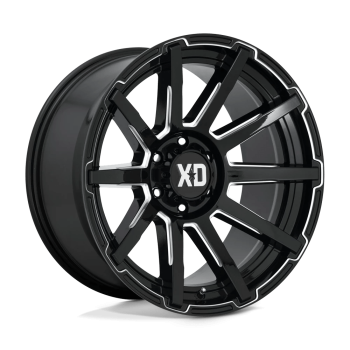 XD84722068312 XD Wheels (Cerchio XD Outbreak Nero lucido lavorato 22x10 +12 Offset)