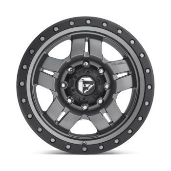 D55817858350 Fuel (Wheel Fuel D558 Anza 17X8.5 6X139.7 6mm Matte Gun Metal Black Bead Ring)