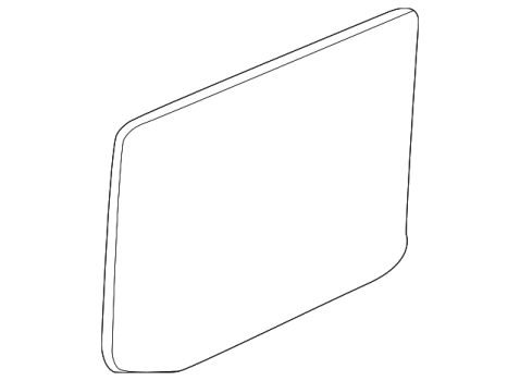 15821204 GM (Door Glass - Rear Passenger Side (Right) w/ out Privacy)