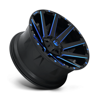D64418909850 Fuel (Wheel Fuel D644 Contra 18X9 6X135 6X139.7 1mm Gloss Black Blue Tinted Clear)