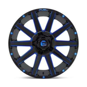 D64418909850 Fuel (Wheel Fuel D644 Contra 18X9 6X135 6X139.7 1mm Gloss Black Blue Tinted Clear)