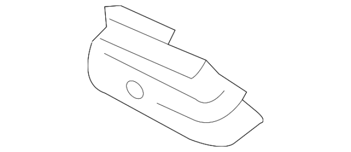 FR3Z17C947D Ford (Front Bumper Cover Support Rail Bracket - Right)
