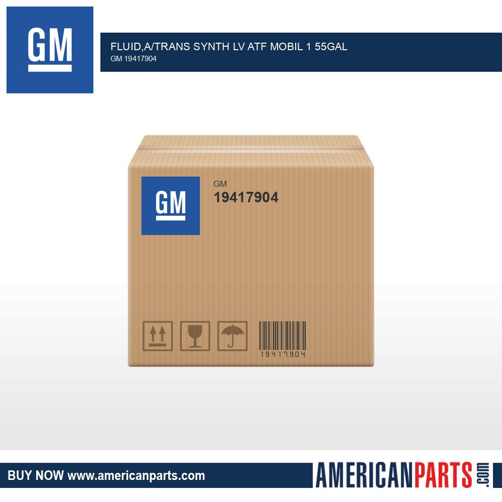 GM 19417904 FLUID,ATRANS SYNTH LV ATF MOBIL 1 55GAL