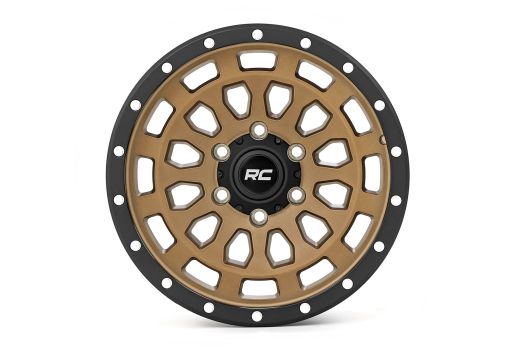 87170917 Rough Country (87 Series Wheel Simulated Beadlock | Bronze/Black | 17x8.5 | 6x135 | +0mm)