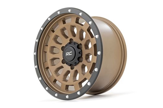 87170917 Rough Country (87 Series Wheel Simulated Beadlock | Bronze/Black | 17x8.5 | 6x135 | +0mm)