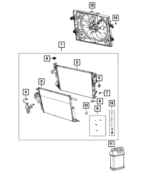 68341188AA Mopar (RADIATOR)