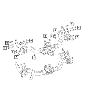 68240557AD Mopar (Crossbar Tow hook)