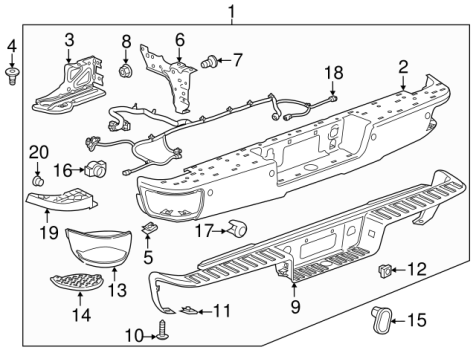 23428268 GM (PARKING AID SENSOR)
