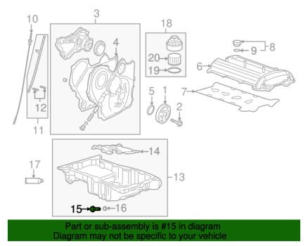 11562588 GM (Oil Pan Drain Plug)