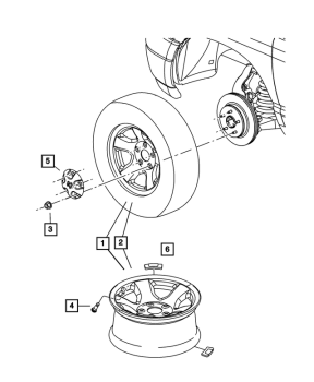 52106536AC Mopar (CAP WHEEL CENTER)