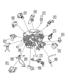 5149038AB Mopar (OIL PRESSURE SENSOR)