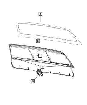 68303344AB Mopar (Achterruit)