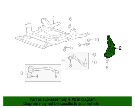 92233625 GM (Steering Knuckle - Driver Side (Left))